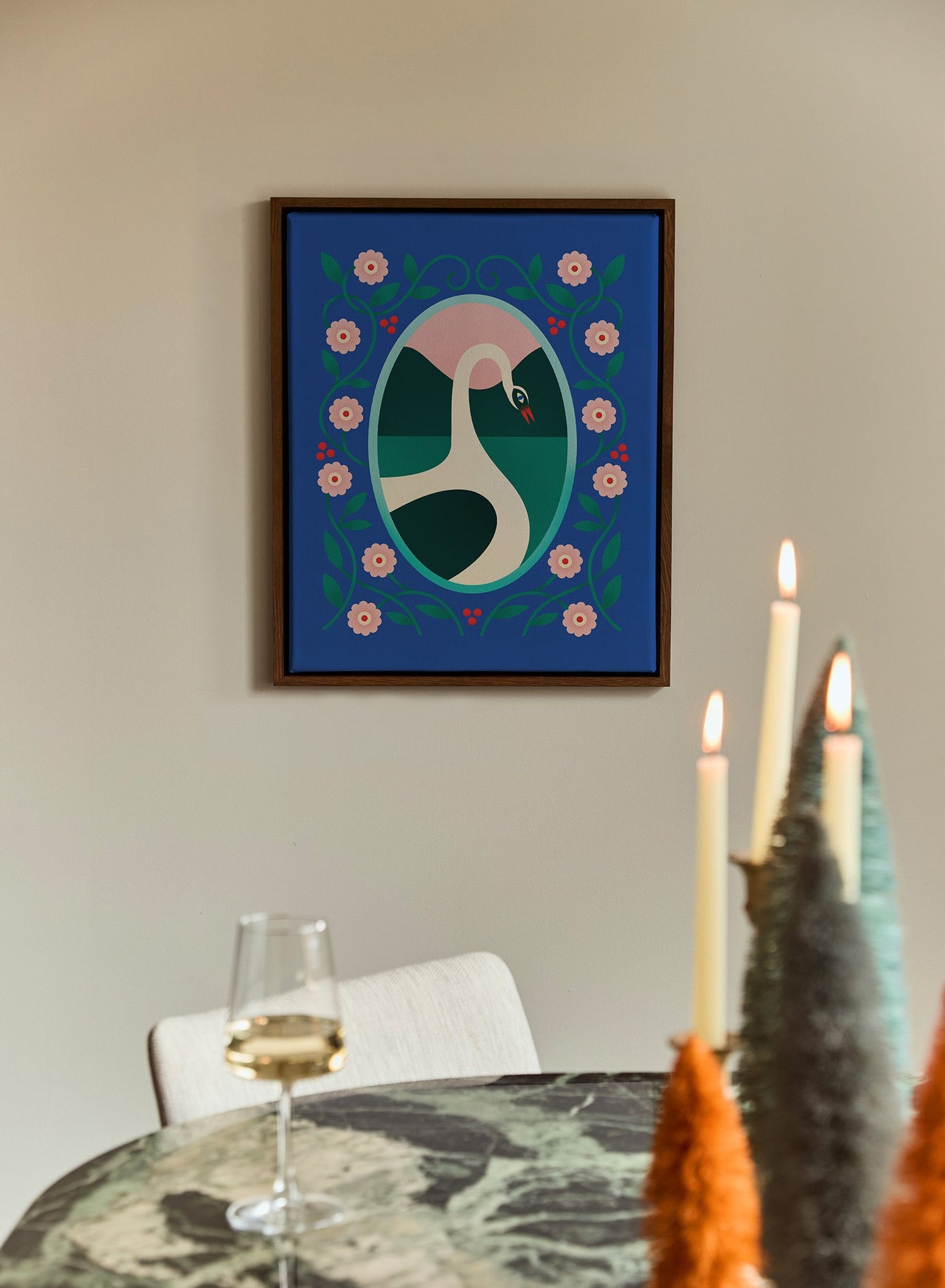 Mountain Lake Swan, Poster